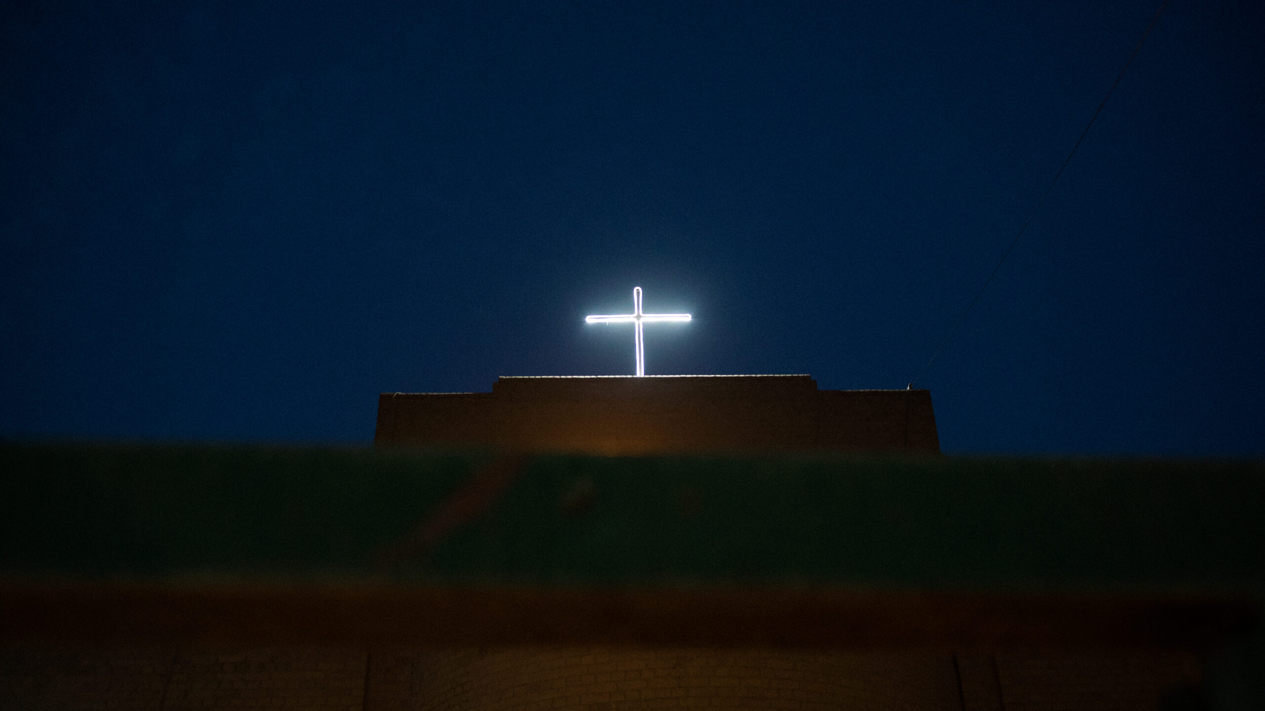 St George's cross from below